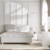 Warm White 5-Piece King Bedroom Set - 180x200 cm