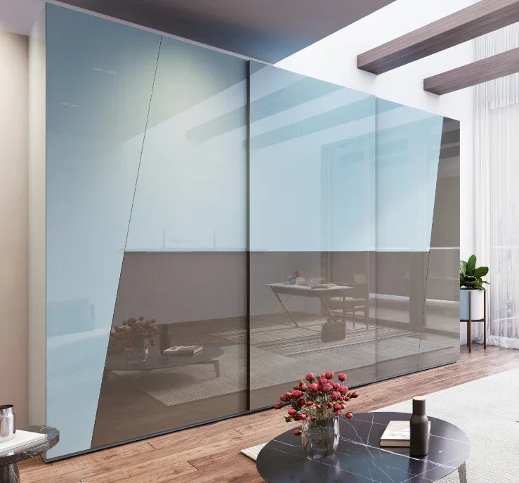 Dynamic Duo: Glossy Two-Tone Wardrobes for a Chic Look - Lamsatfurniturellc