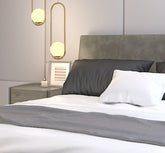 Top-Tier PVC & PU Lacquer Finishes Bed Room Set