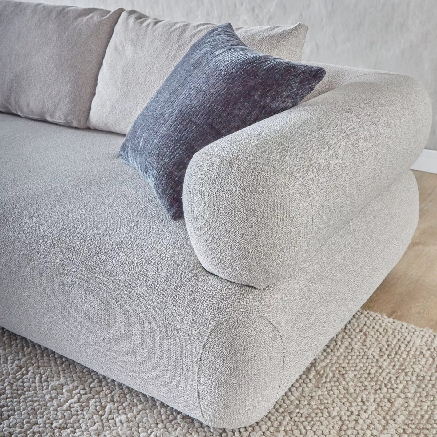 Stylish Comfort 4-Seater Fabric Left Corner Sofa