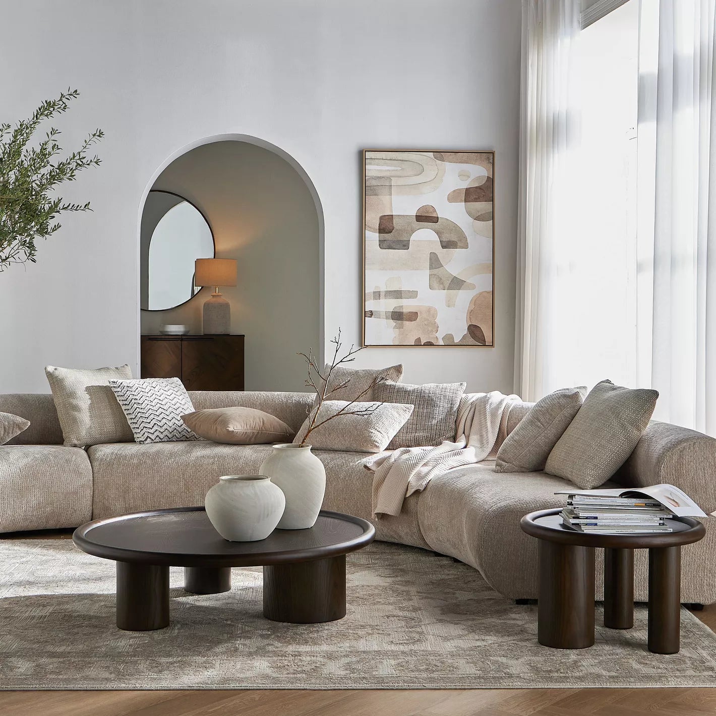 Elevate Your Space Ritz 5-Seater Velvet Sofa