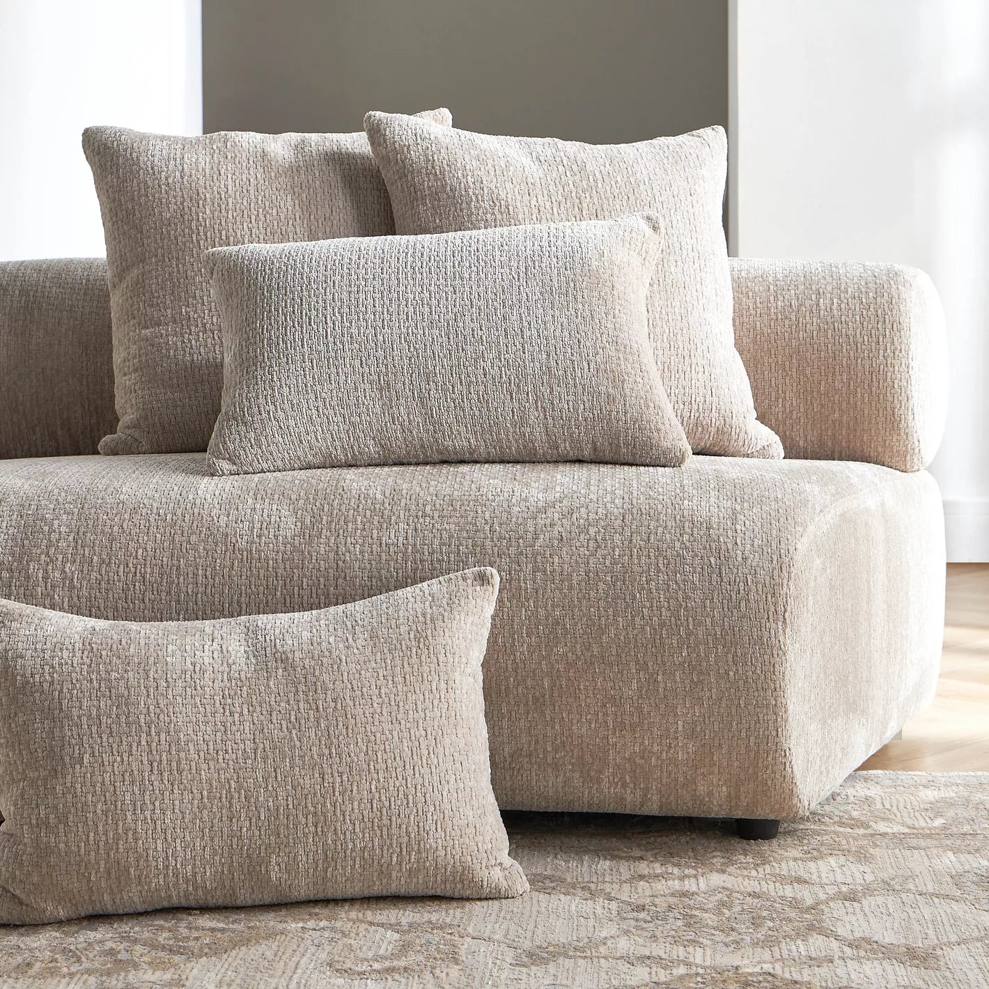 Elevate Your Space Ritz 5-Seater Velvet Sofa