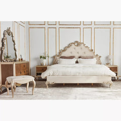 Pharaoh's Rest The Egyptian Solid Wood Bed
