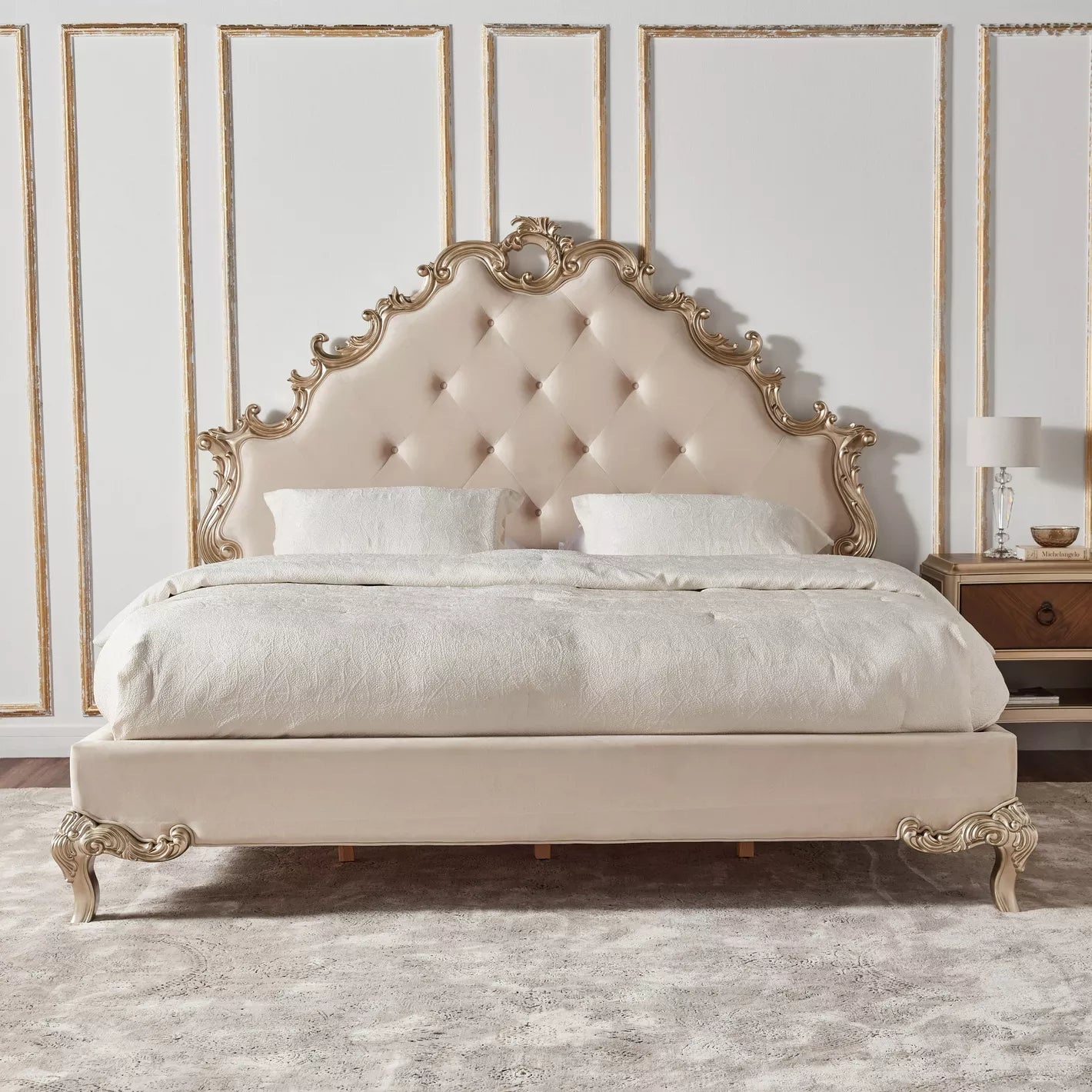 Pharaoh's Rest The Egyptian Solid Wood Bed