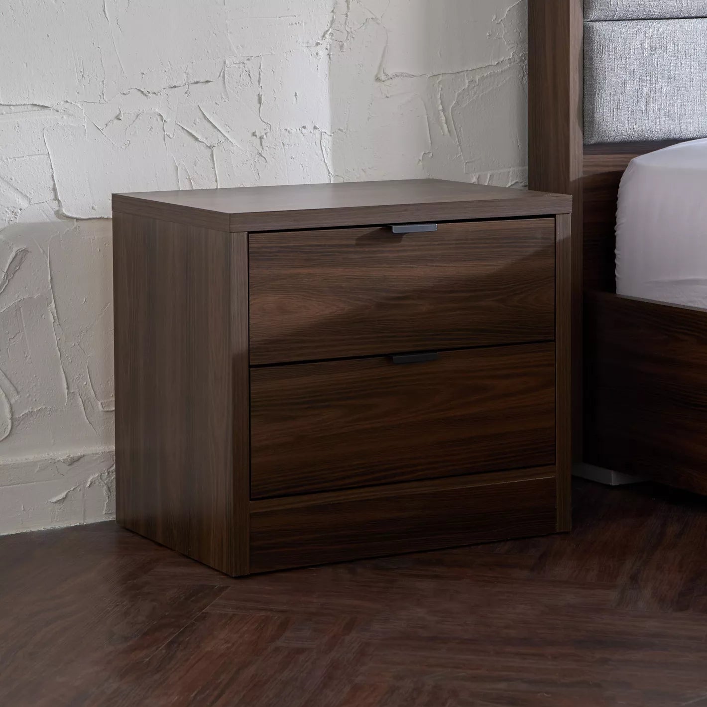 Italian Walnut 5-Piece King Bedroom Set - 180x200 cm