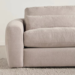 Generous Comfort: 5-Seater Fabric Right Corner Sofa