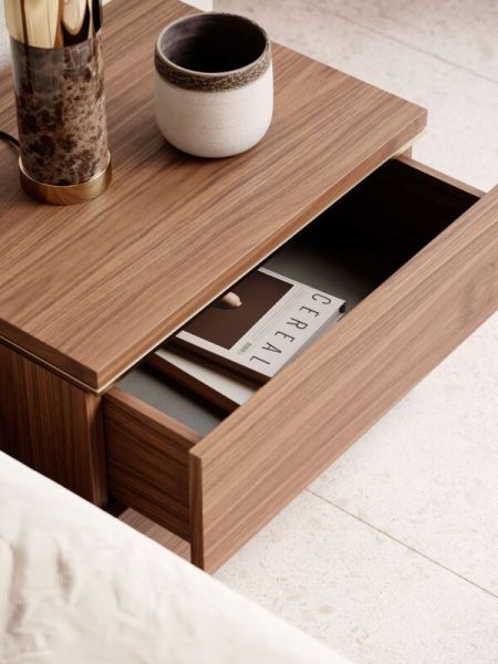 Lined Nightstands Elegant Storage Solutions